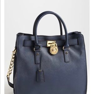 Michael Kors Hamilton East West Leather Satchel